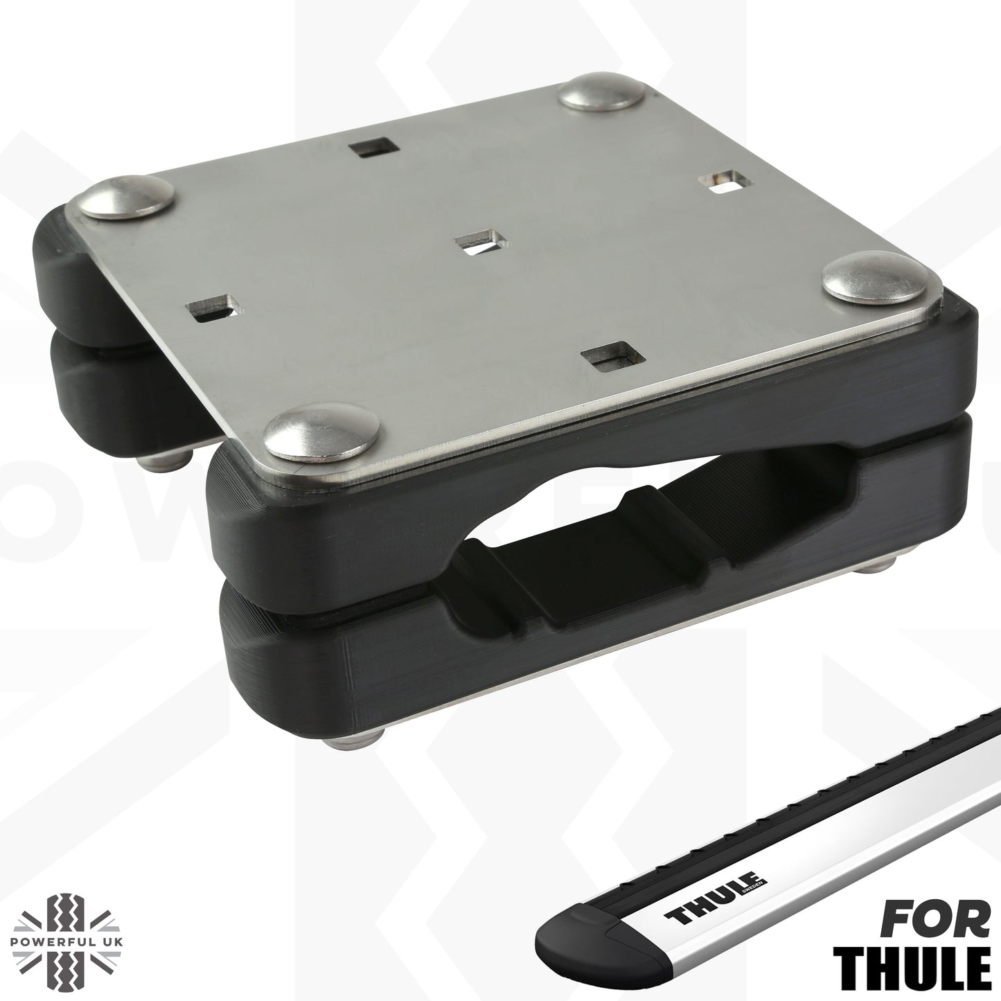 Roof Rack Mounting Clamp Kit for Thule Cross Bars - Kit A