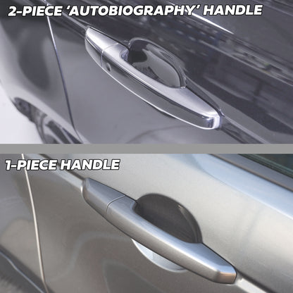 'Autobiography Style' Door Handles Skins in Black for Range Rover L405 - 8pc with Right Key Release