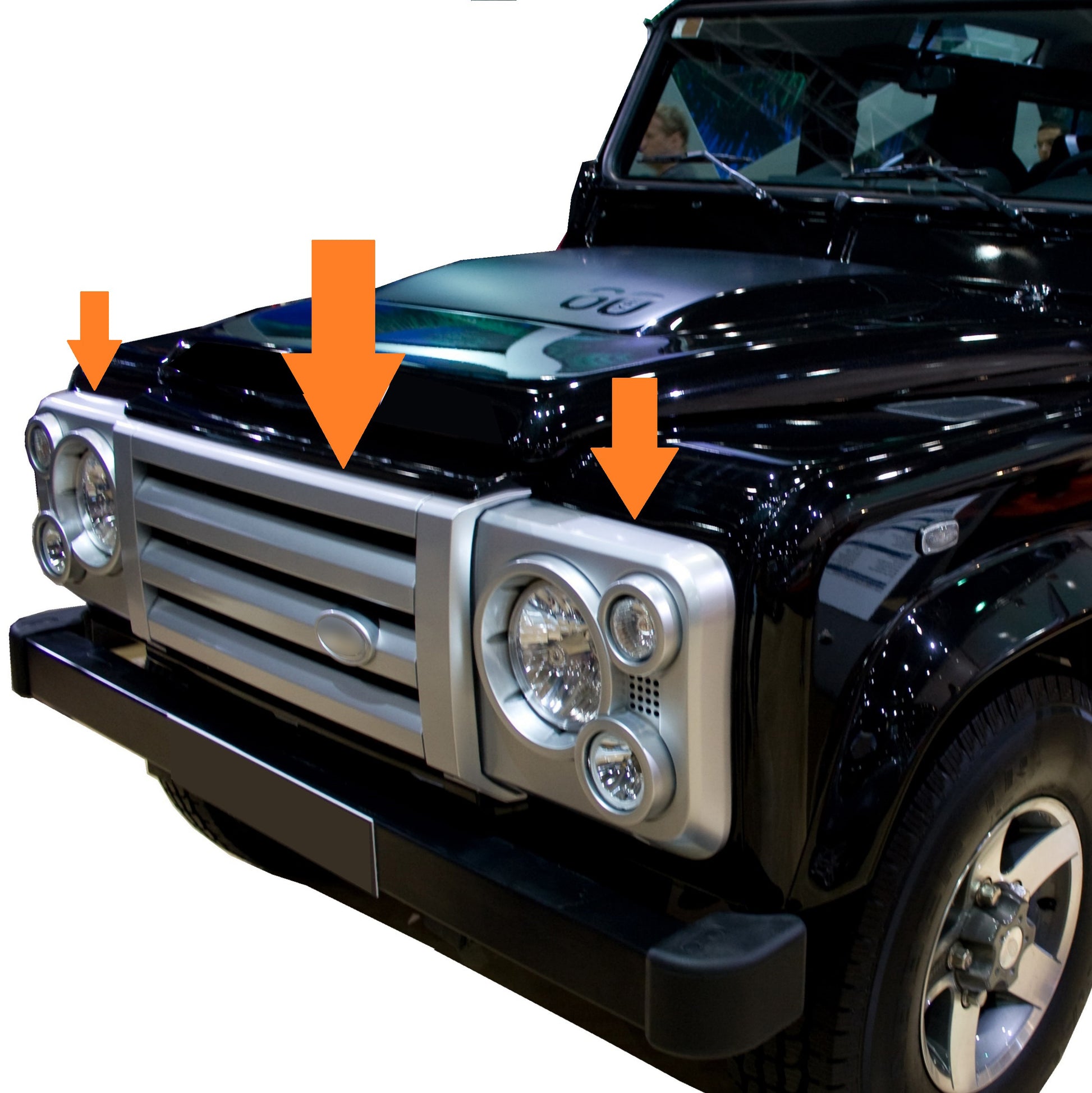 NUOVO ORIGINALE LAND Rover Defender Adventure Edizione Limitata Griglia Anteriore 90 110... EUR - Foto 7