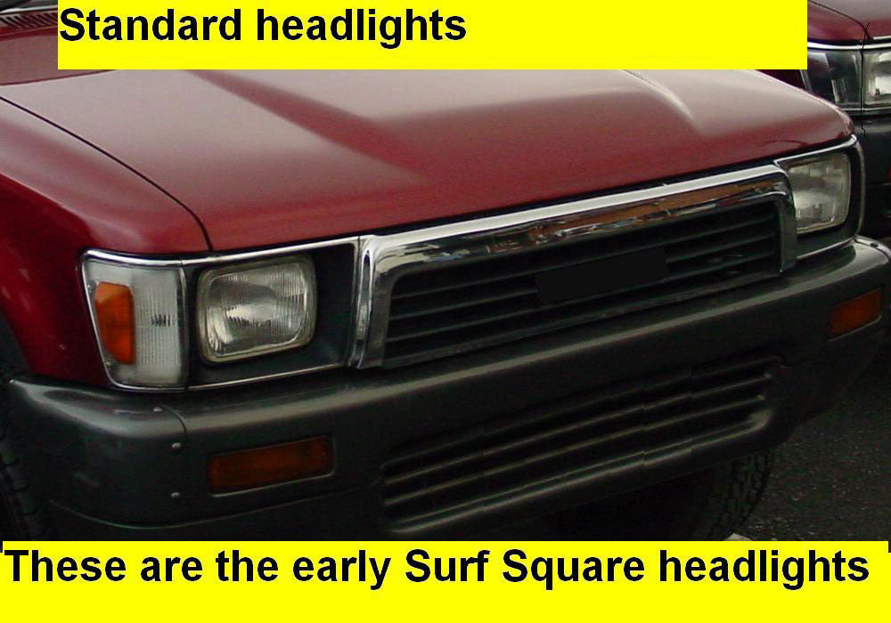 Crystal Headlight Upgrade (Pair) with E Mark - RHD - for Toyota Hilux Surf