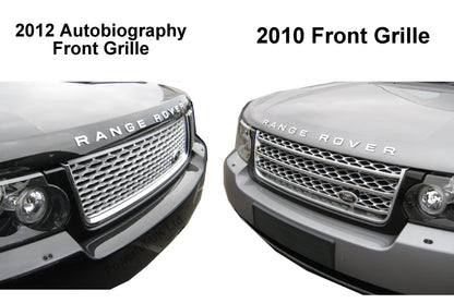 Front Grille - Black/Chrome/Silver for Range Rover L322 Autobiography