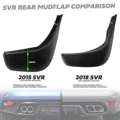 Rear Mudflaps for Range Rover Sport L494 SVR Rear Bumper 2018 - Genuine