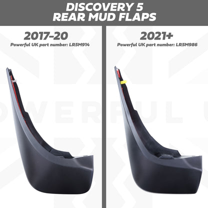 Mudflap kit Front+Rear 4 pc for Land Rover Discovery 5