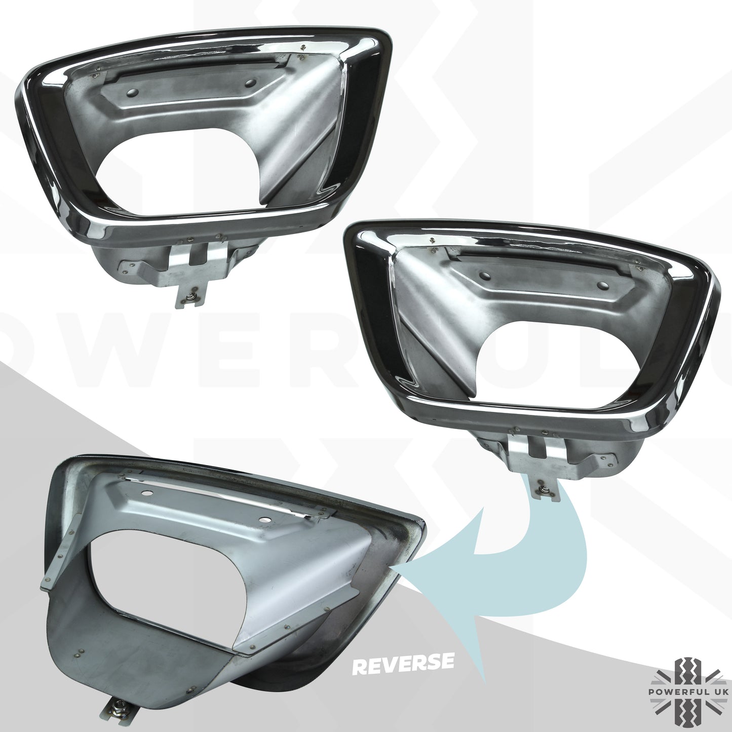 Rear Bumper Exhaust Tips "2018 SVAutobiography Style" for Range Rover L405 - Stainless Steel