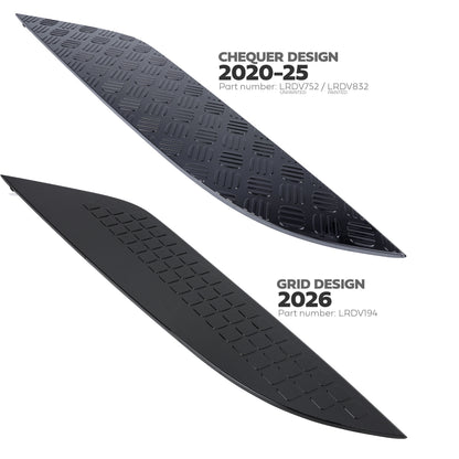 Genuine 2026MY Bonnet Trim for Land Rover Defender L663 -  Gloss Black - Right