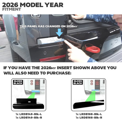 LED rear light upgrade kit for Land Rover Defender L663 - White+Amber