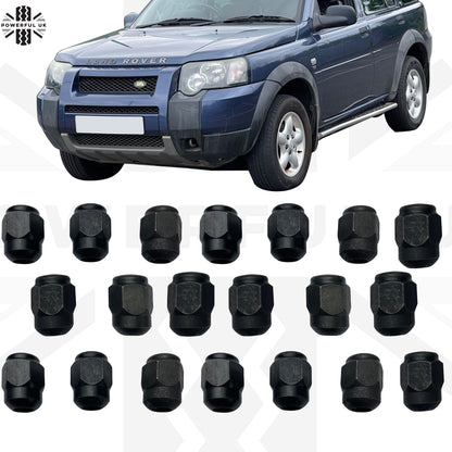 20pc Black Wheel Nut kit for Land Rover Freelander 1