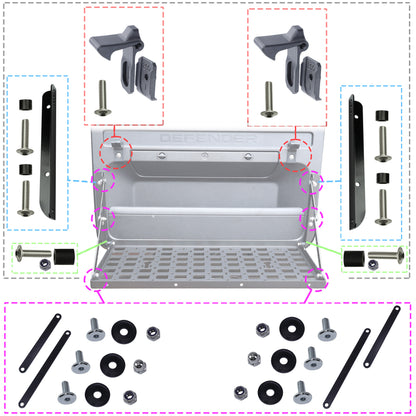 Tailgate Folding Picnic TABLE KIT for Land Rover Defender L663 - Mix Design