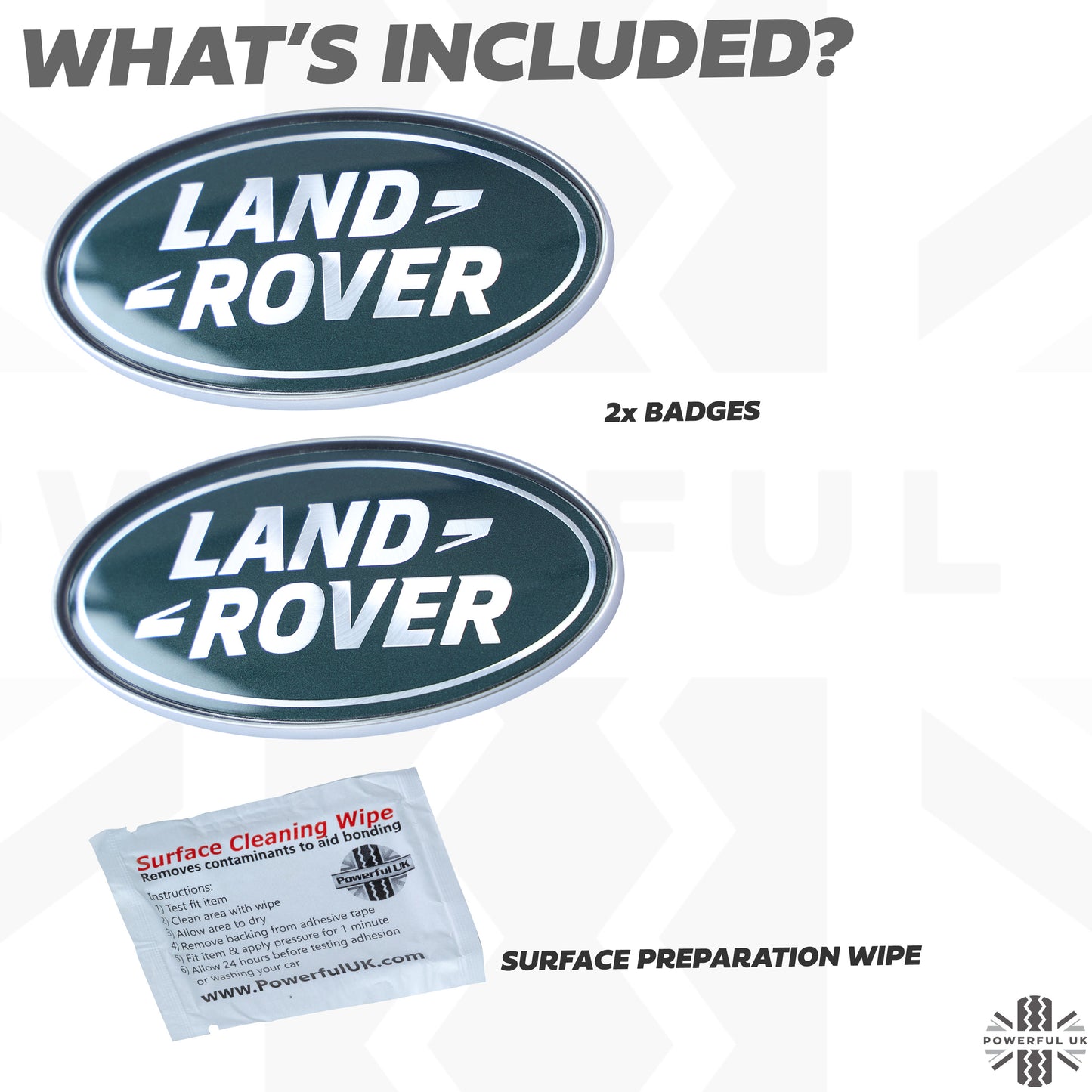 2x Genuine C Pillar Oval Badge for Land Rover Discovery Sport