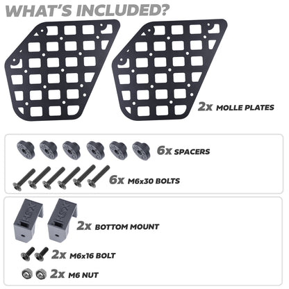 2x Centre Console Molle Plates for Land Rover Defender L663