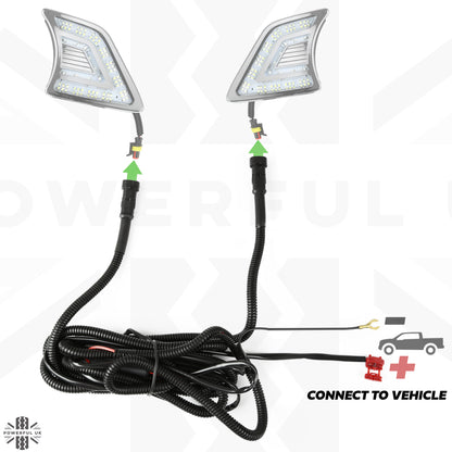 Toyota Hilux Mk7 (2011-15) Front Bumper Vent LED Light Kit