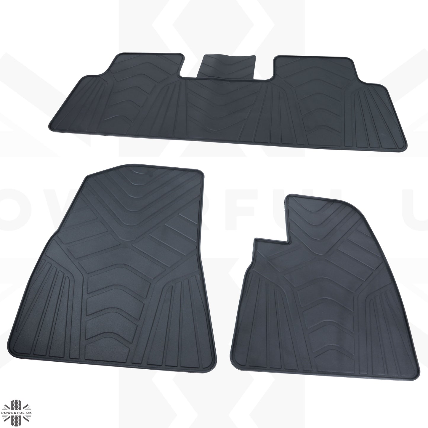 Rubber Floor Mat Set - RHD - for Tesla Model 3
