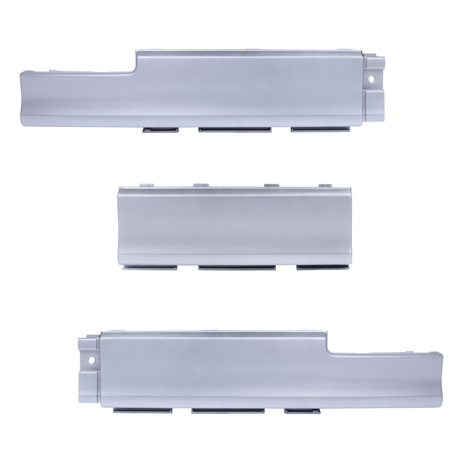 Insert Kit (3pc) for Range Rover L322 'Exterior Design Pack' Rear Bumper - Silver