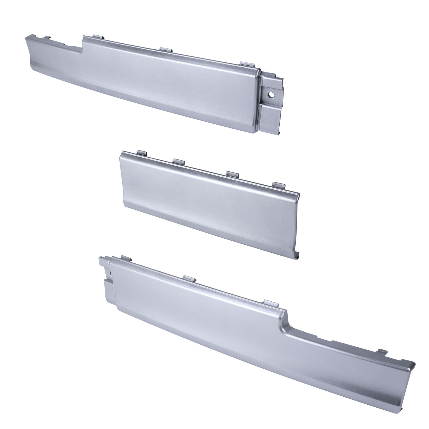 Insert Kit (3pc) for Range Rover L322 'Exterior Design Pack' Rear Bumper - Silver