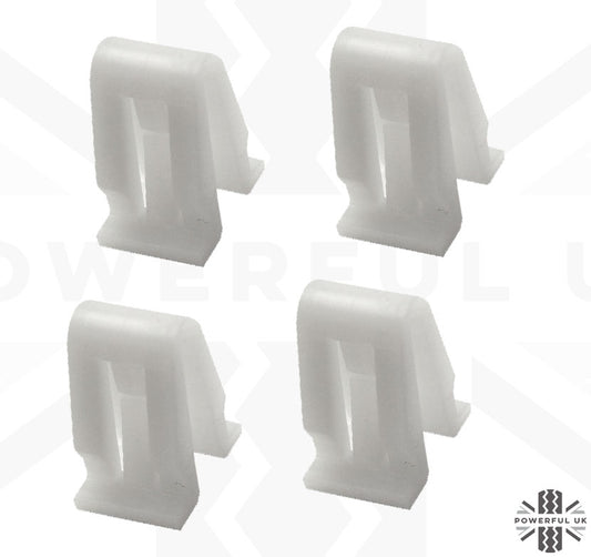 Replacement White Plastic Tailgate Trim Retaining Clips for Range Rover Evoque - Genuine