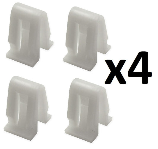 Replacement White Plastic Tailgate Trim Retaining Clips - Genuine