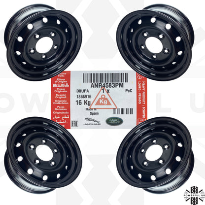 16" Heavy Duty Steel Wheels - Primer - Set of 4 for Classic Land Rover Defender