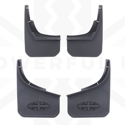 4pc Mudflap Kit with Union Jack for Land Rover Defender L663 (90/110)