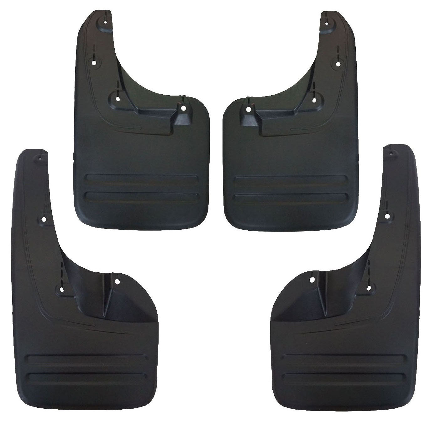 4pc Mudflap Kit - Front & Rear - for Toyota Hilux MK6