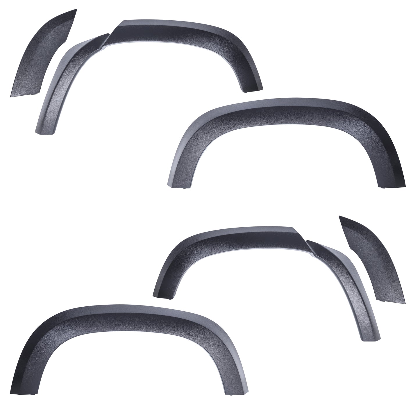 Extended Wheel Arch Set in Raptor Black for Land Rover Defender L663 (110 model)