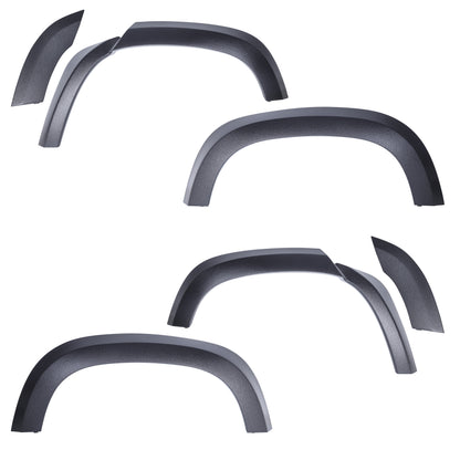 Extended Wheel Arch Set in Raptor Black for Land Rover Defender L663 (110 model)