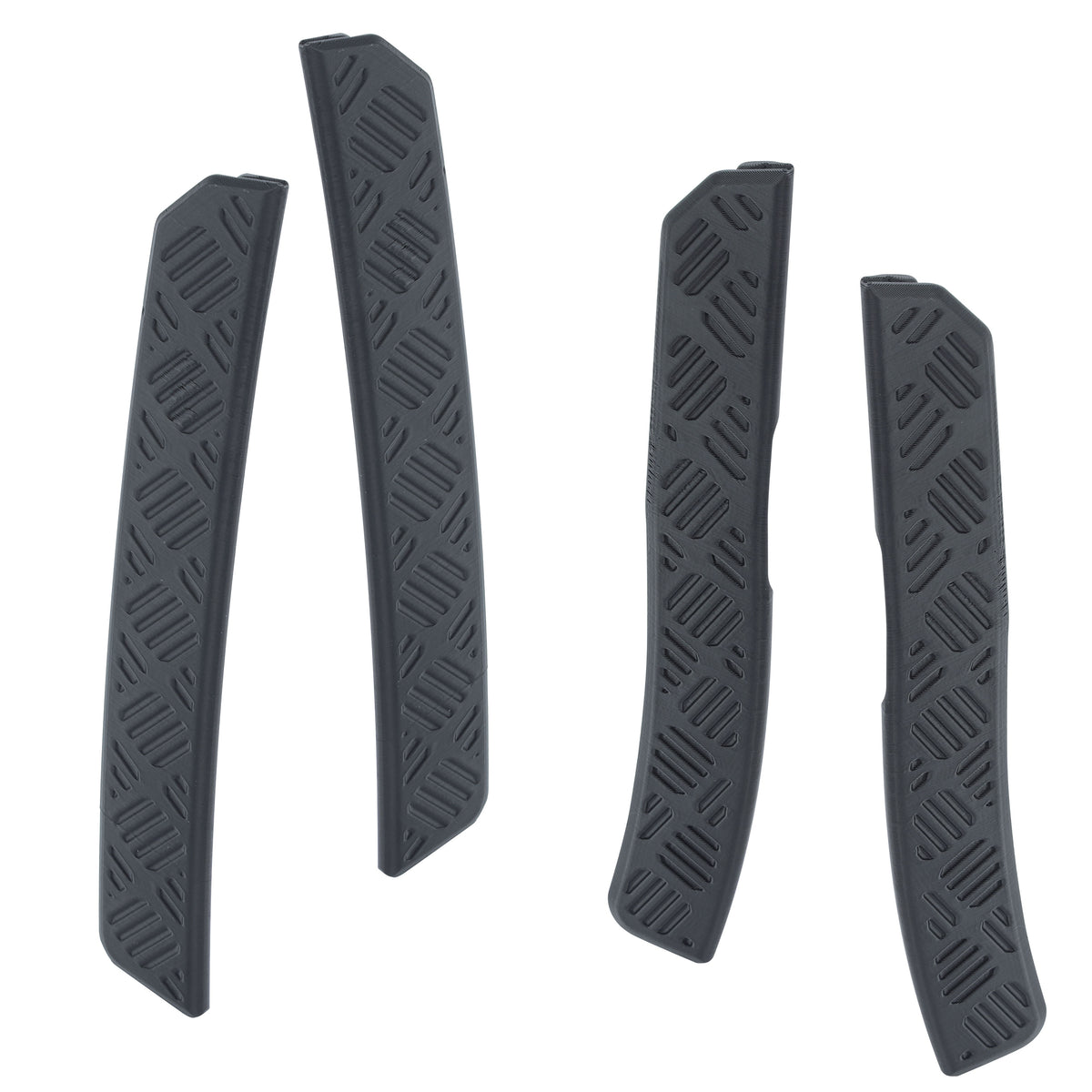 4pc Door Edge Protection Strips for Land Rover Defender L663 110/130 - Chequer Pattern