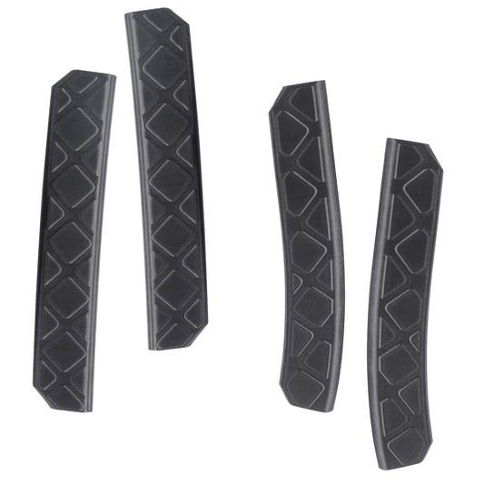 4pc Door Edge Protection Strips for Land Rover Defender L663 110/130 - Chequer Pattern