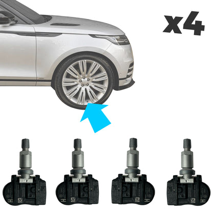 OE Tyre Pressure Monitoring System (TPMS) Sensors x4 for Land Rover Discovery 5 - Early type
