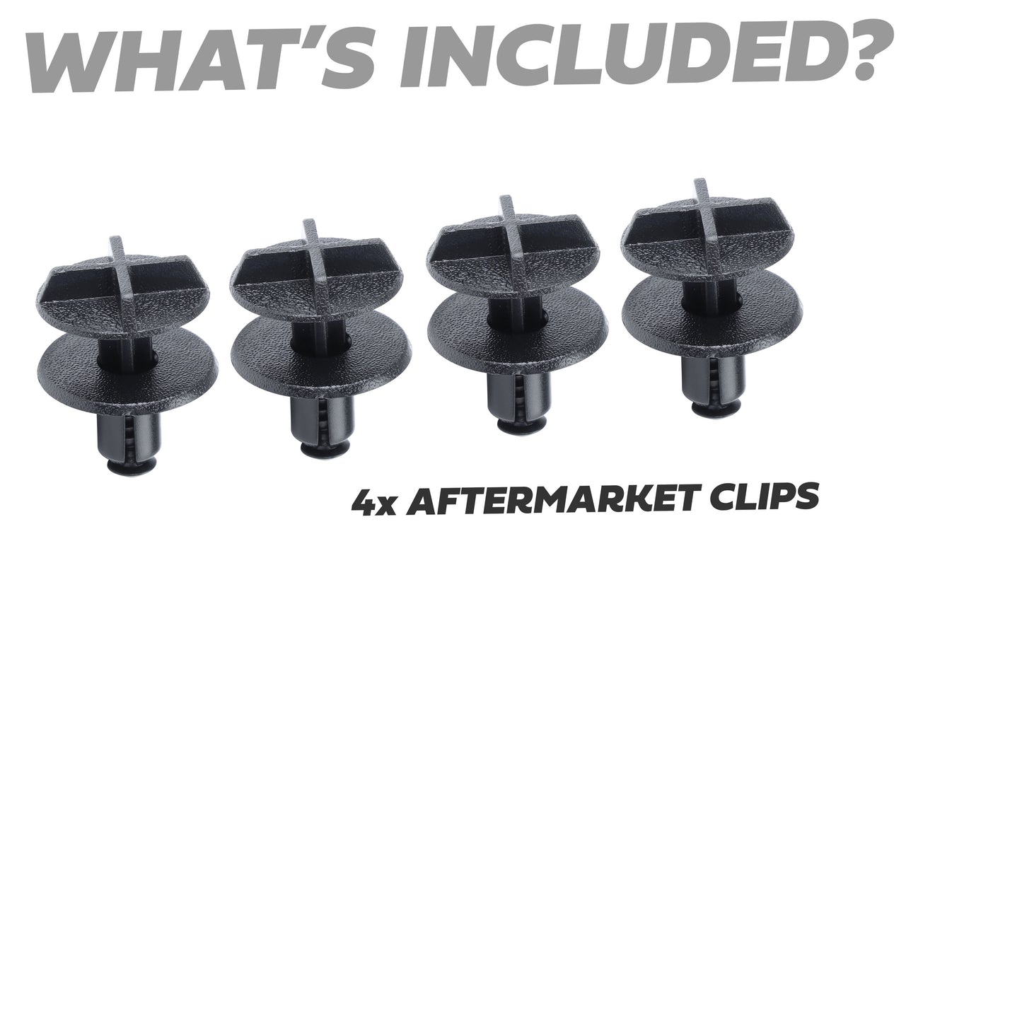 4pc Clips for the Battery Cover on the Range Rover Evoque 1