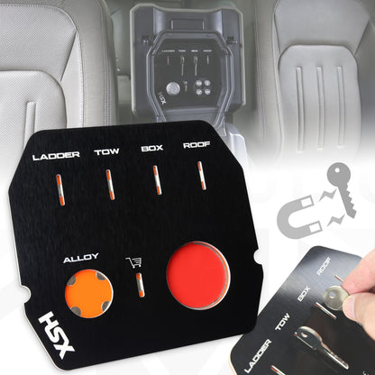 Cubby Box Key Organiser - ALLOY Wheel Type - for Land Rover Defender L663