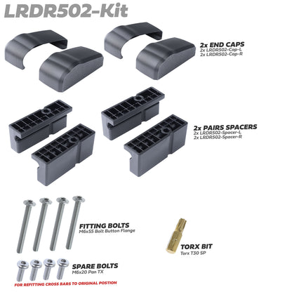 Roof Box Spacer/Fitting Kit for Land Rover Defender L663 Expedition Roof Rack (2025+ rack)