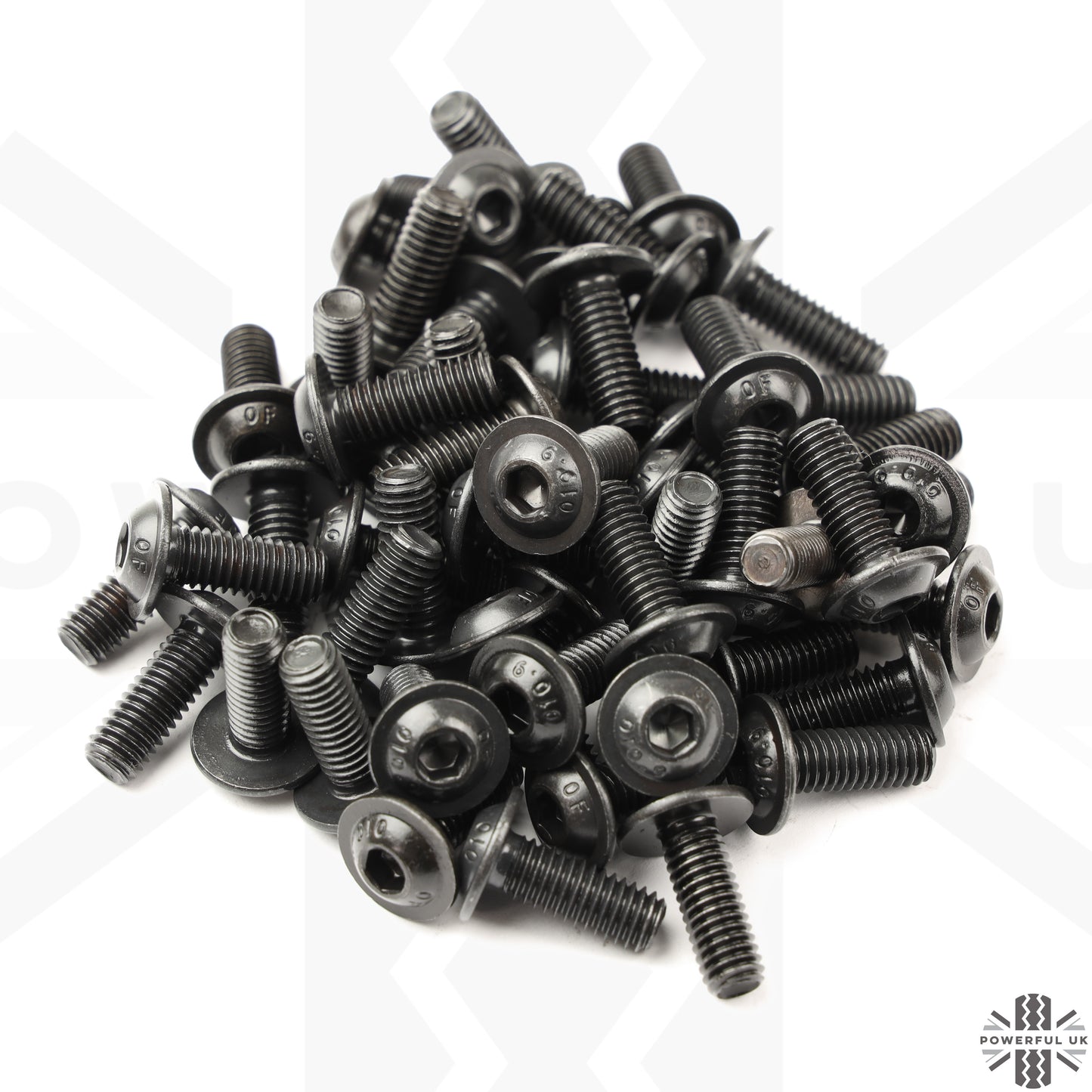 67pc Replacement Door Bolt Kit for Land Rover Defender L663 4 door (110/130) - Black