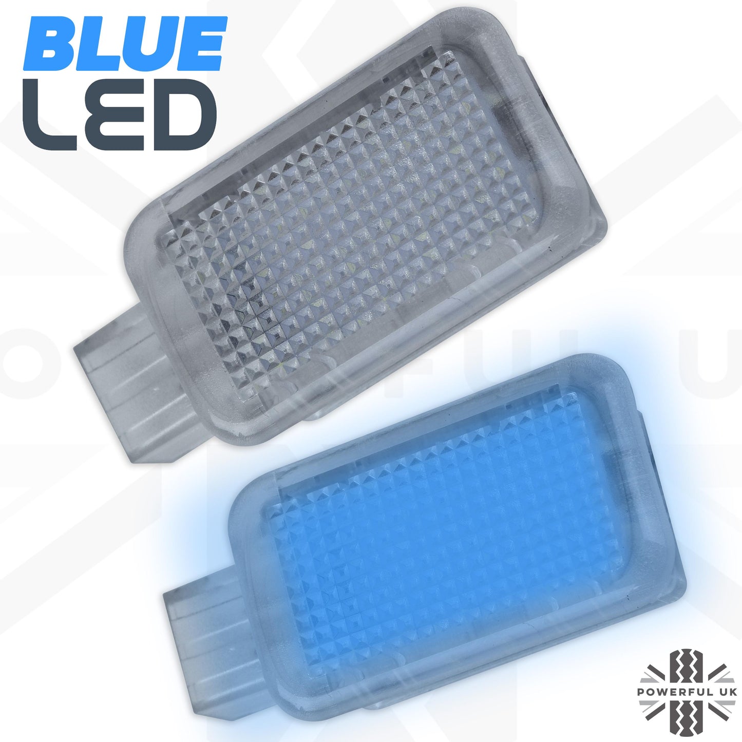 LED Door Welcome Lights - 2pc - Blue - for Land Rover Defender L663 (90)
