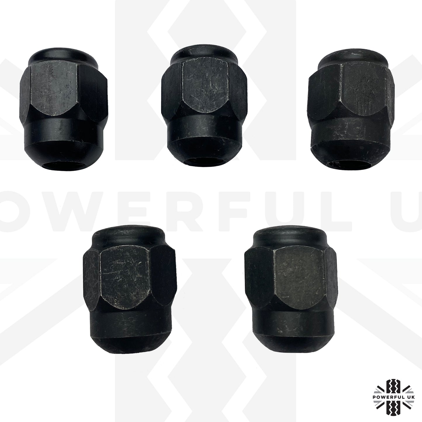 5pc Black Wheel Nut kit for Land Rover Freelander 1