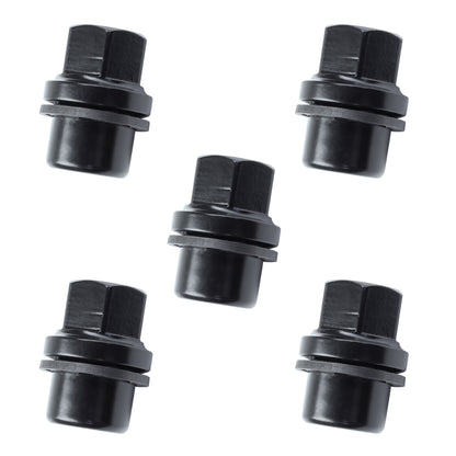 Black Alloy Wheel Nuts 5pc kit for Range Rover Classic