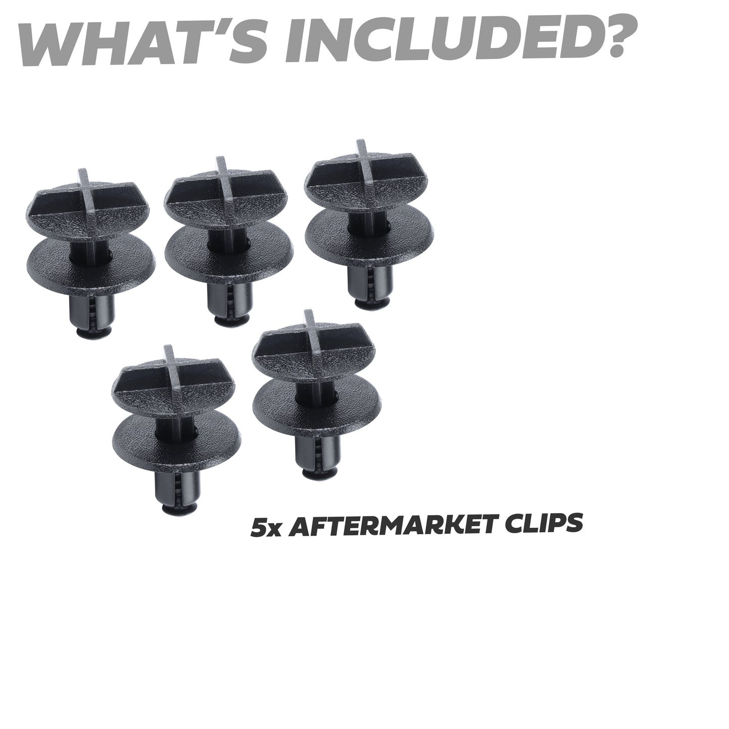 5pc Clips for the Battery Cover on the Land Rover Discovery Sport