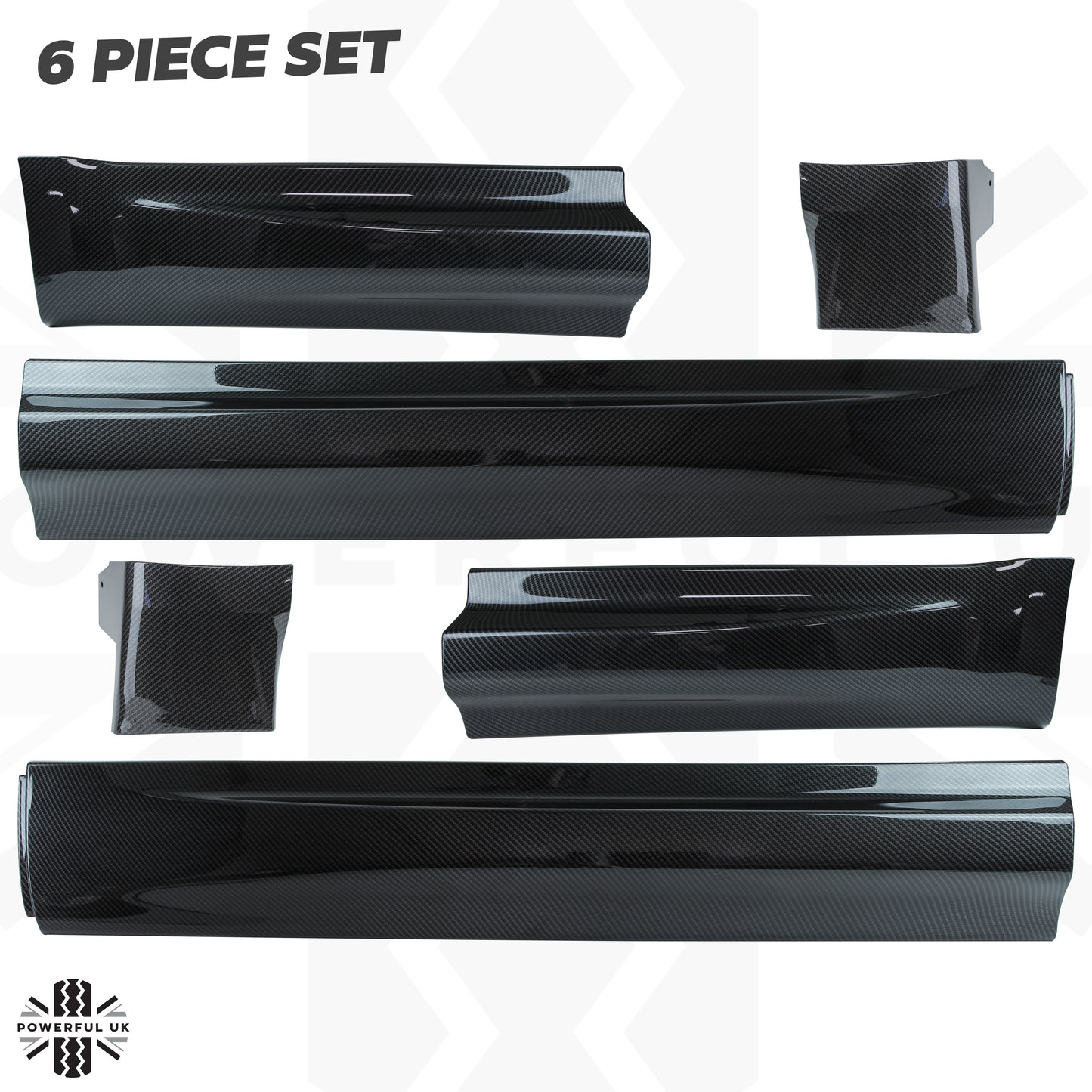 Lower Door Mouldings for Range Rover Sport L494 - Carbon Fibre Effect