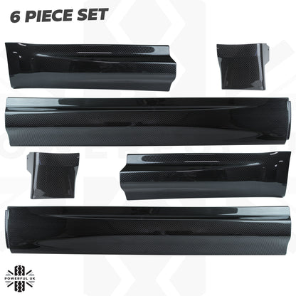 Lower Door Mouldings for Range Rover Sport L494 - Carbon Fibre Effect