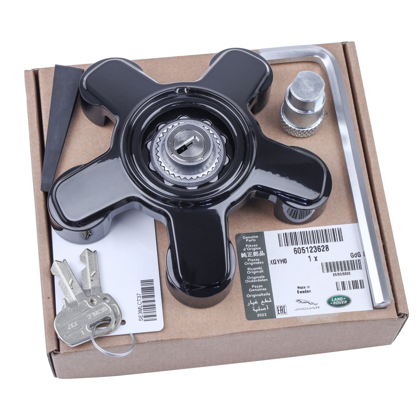 Genuine Spare Wheel Lock Kit for Land Rover Defender L663 - fits OCTA wheels
