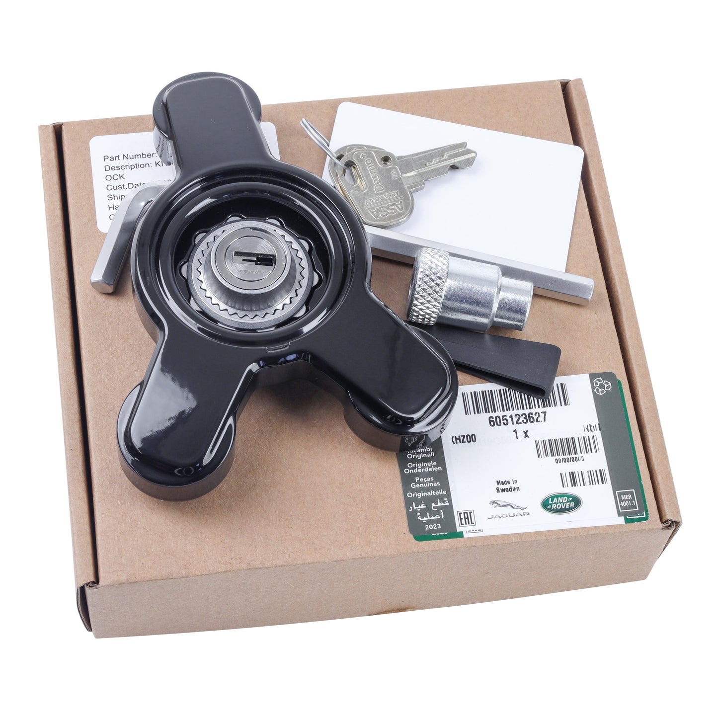Genuine Spare Wheel Lock Kit for Land Rover Defender L663 - Type B