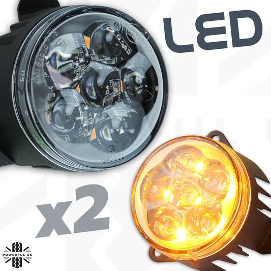 LED Round Indicator Lights 60mm - Pair