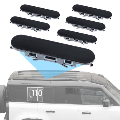 6x Replacement Covers for Roof Rails for Land Rover Defender L663