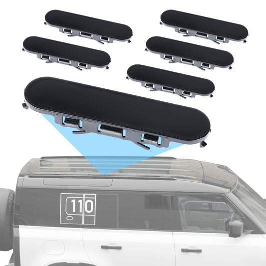 6x Replacement Covers for Roof Rails for Land Rover Defender L663