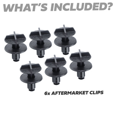 6pc Clips for the Engine Cowl on the Land Rover Defender L663