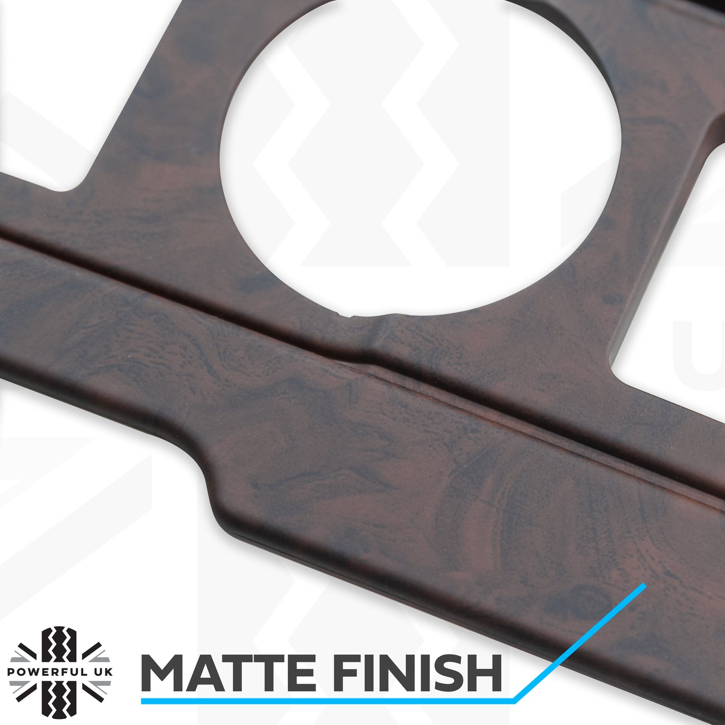 Center Controls Fascia Kit (2pc) for Range Rover L322 - Walnut Effect