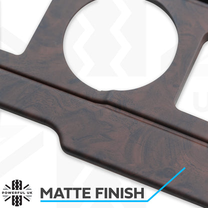 Center Controls Fascia Kit (2pc) for Range Rover L322 - Walnut Effect