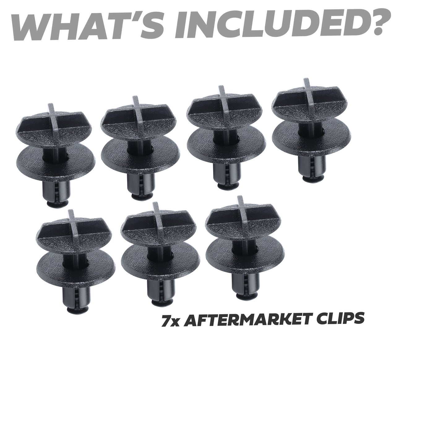 7pc Clips for the Battery Cover on the Range Rover Evoque 2 2019+