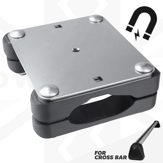 Roof Cross Bar Mount Clamp Kit for the Land Rover Defender L663 - Kit A - Zinc Plated Steel Top