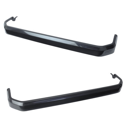 2x Side Step Covers (Smooth Finish) for Land Rover Defender L663 (90) - Semi-gloss Black