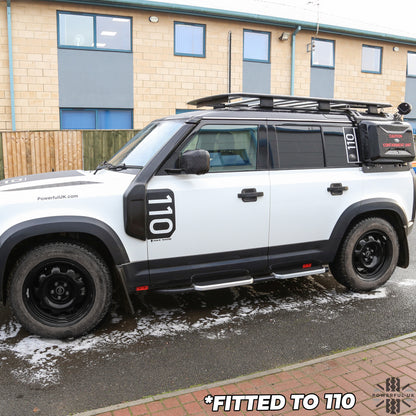 Chequer Plate Door + Tailgate Scuff Plate Kit (3pc) for Land Rover Defender L663 90 (2 door)